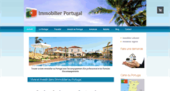 Desktop Screenshot of immobilier-portugal.net